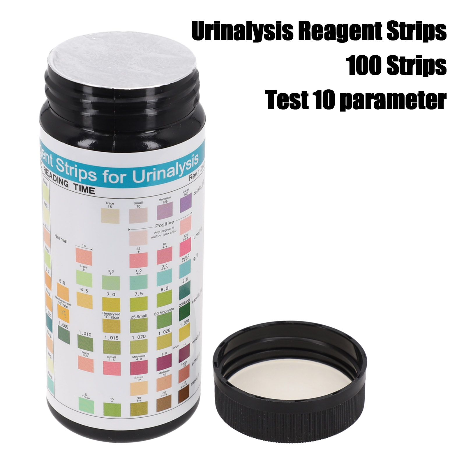 Urinalysis Reagent Strip - 100 tiras URS-10T reagente tiras de