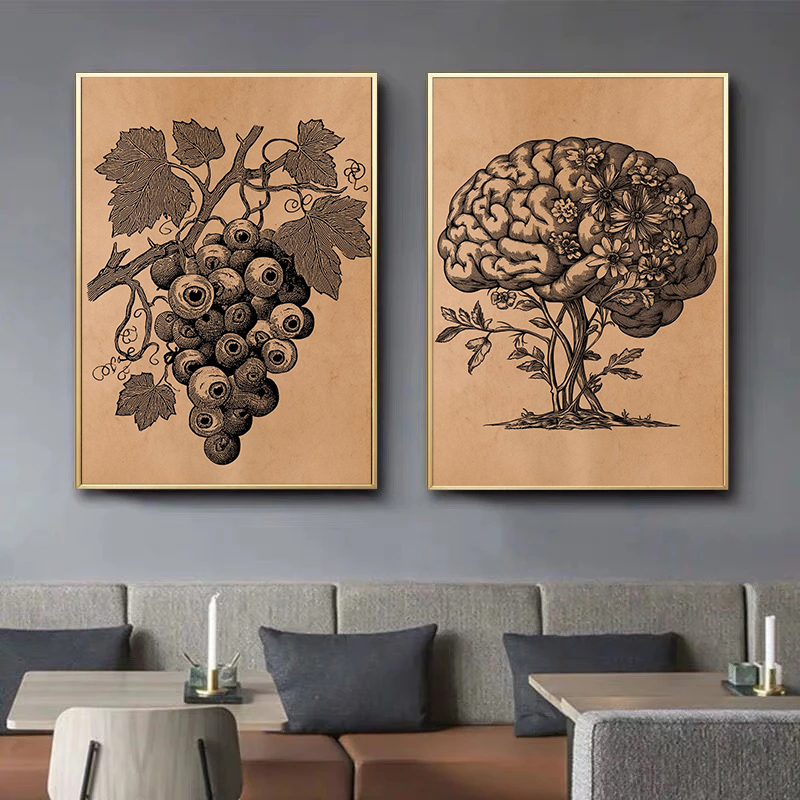 Retro medicina anatomia rural  - Medical Lab Posters avaliação e preço