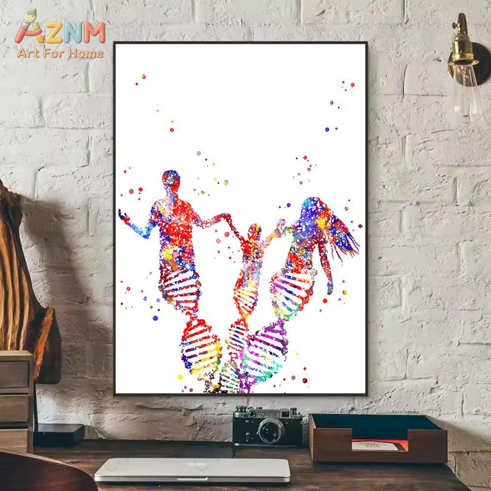 AZNM Pôster de Parede Colorido - Medical Lab Posters avaliação e preço