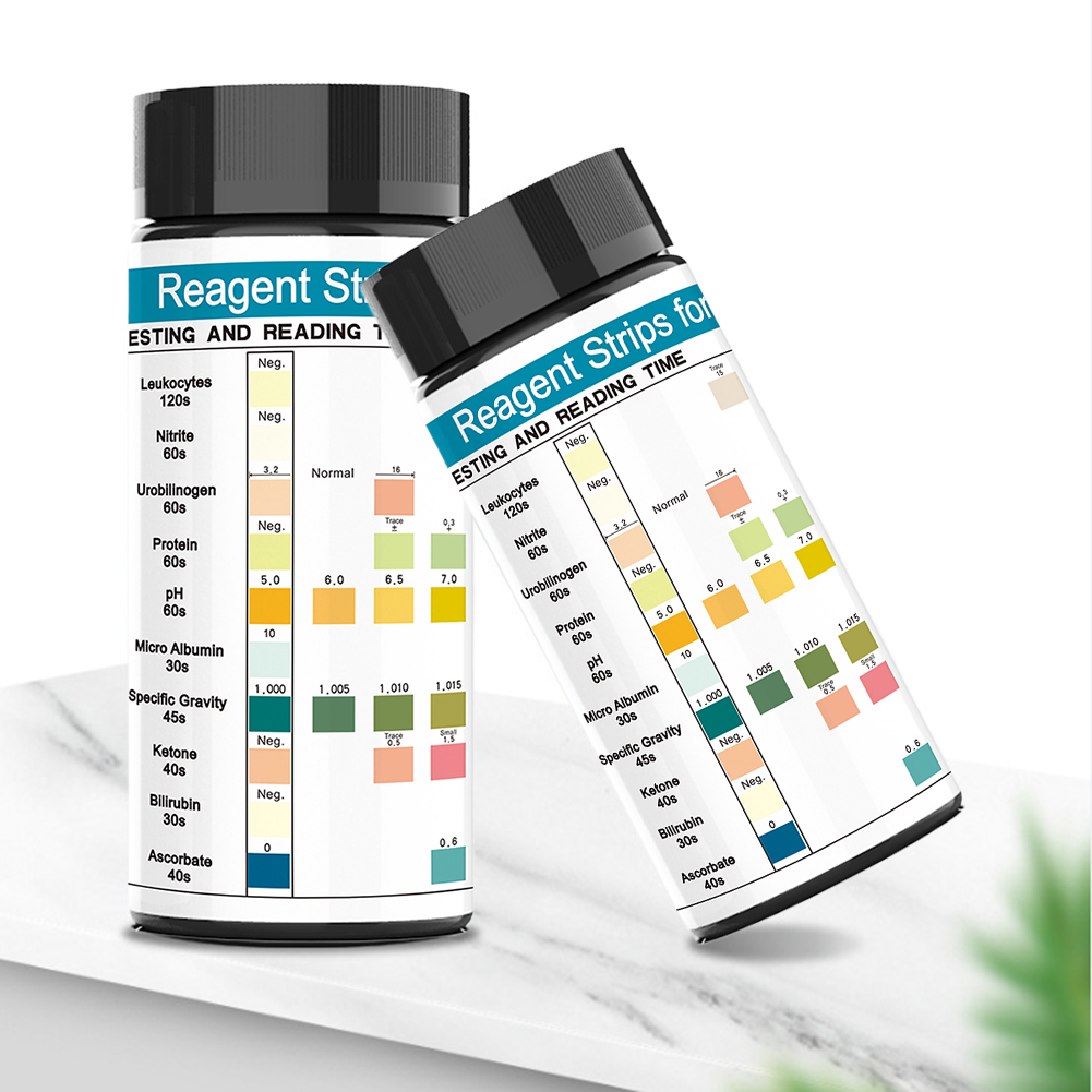 Tiras de urina, 10 parâmetros, - Urinalysis Reagent Strip avaliação e preço